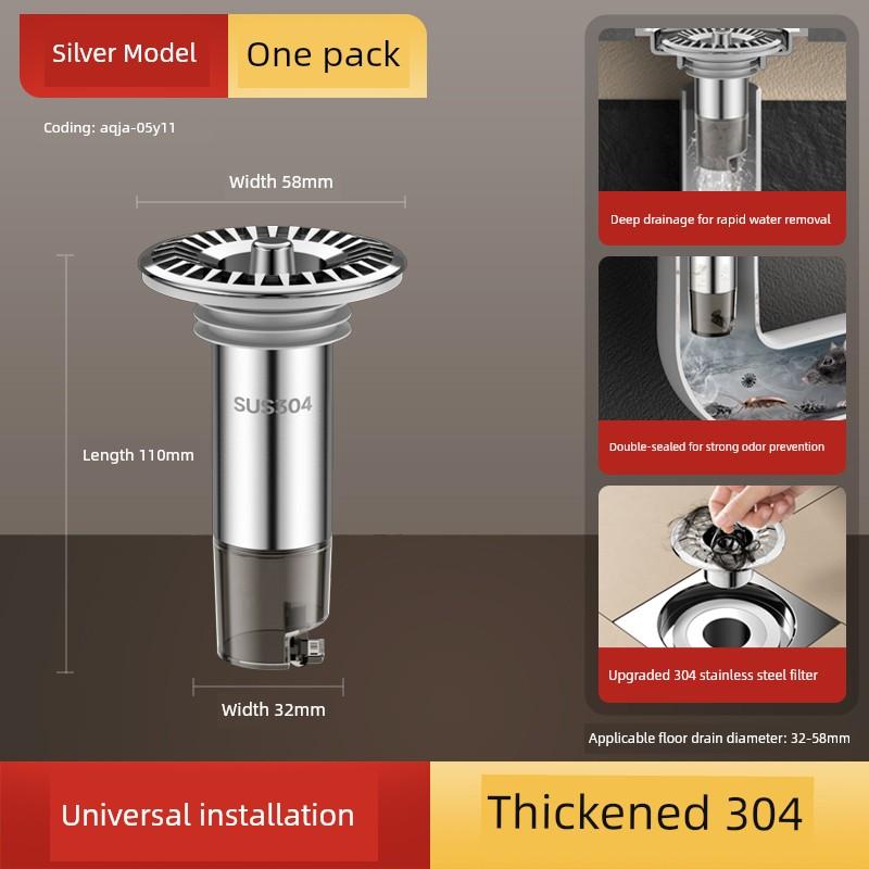 Universal Anti-Odor Core for Bathroom Floor Drain, Anti-Insect and Anti-Odor Seal for Toilet Drain Pipes