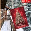 GD-DQ09050086-1pc Winter Christmas Tree Welcome Christmas Garden Flag_4 (2)- Outdoor Garden Flag Double-sided Home Decoration Courtyard Decoration Out
