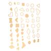 54PCS Clear Acrylic Pattern Stencil Template Set Leather Craft Quilting Sewing Tool DIY