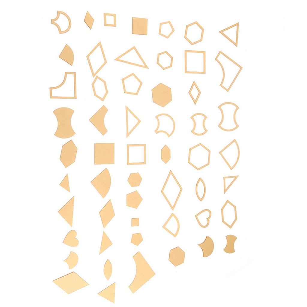 54PCS Clear Acrylic Pattern Stencil Template Set Leather Craft Quilting Sewing Tool DIY