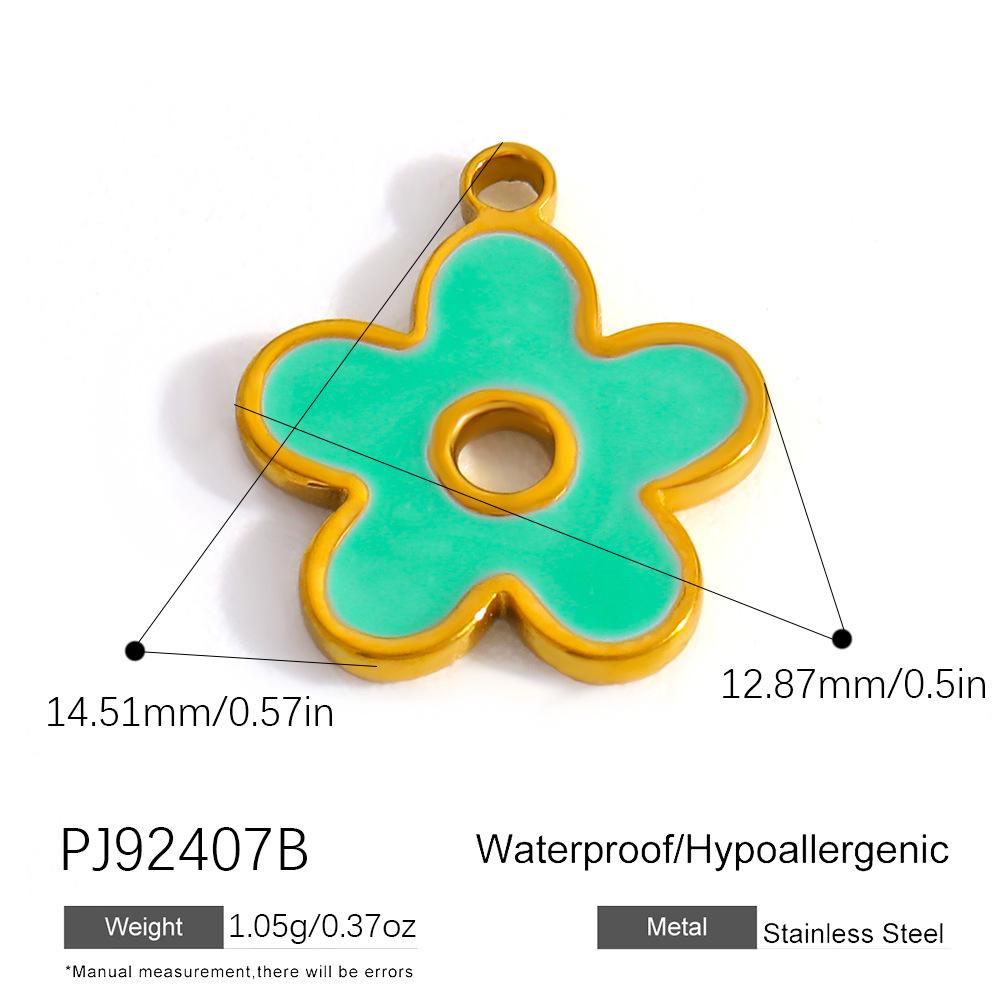 Stainless Steel DIY Jewelry Accessories Cartoon Enamel Pendant for Bracelets and Necklaces