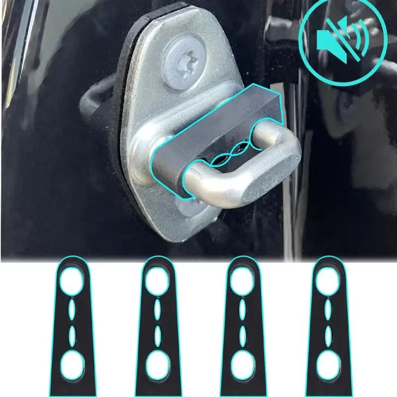2/4PC Car Shock Absorber Gasket Door Shockproof Sound Insulation Cushion Universal Thickened Anti Collision Noise Reduction Pads