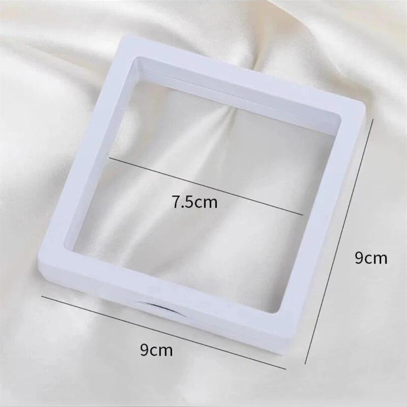 Press On Nails Container, Nail Art Decoration Jewelry Storage Box 9*9cm, Dustproof Display Case