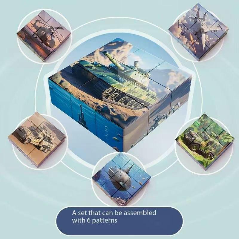 Non-Toxic 3D Magnetic Puzzle Blocks For Kids - Cartoon Dinosaurs Cars Animals Diy Magnetic Building Blocks Toys For Children Adult Toy