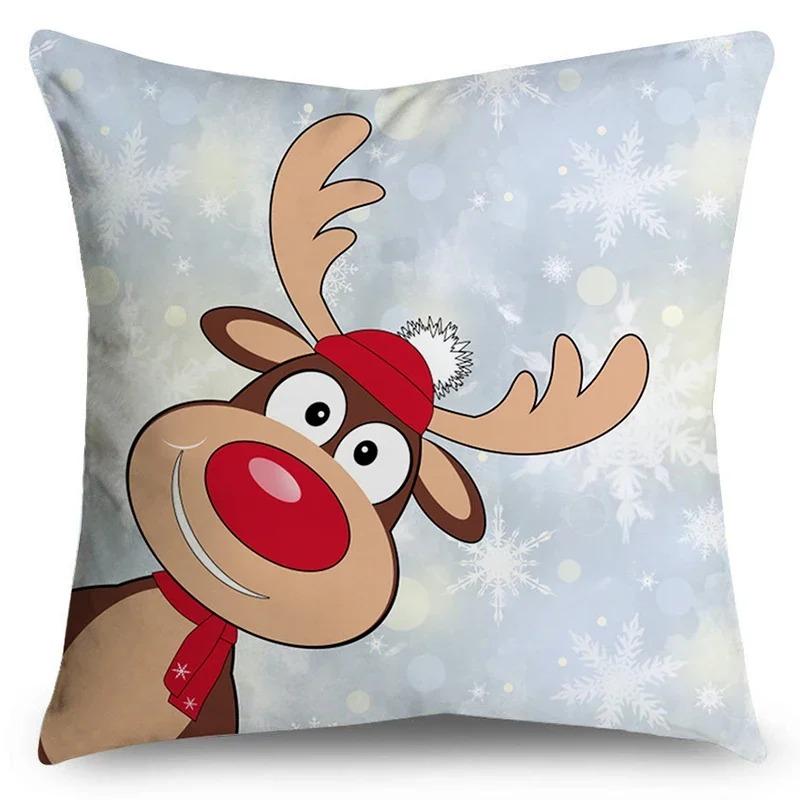 

Наволочки с рождественской тематикой Аксессуары для автомобиля Офис Санта-Клаус Гостиная Диван Домашние наволочки 40x40cm