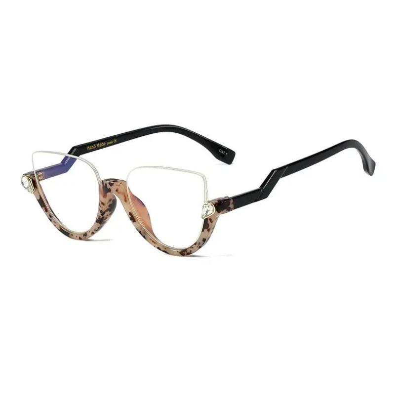 Luxury Cat Eye Reading Glasses Women Anti Blue Light Prescription Farsightedness Wearglass +1.5 +2.5 +6