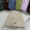 Simple Love Embroidery Knitted Hat Versatile Men And Women Casual Warm Wool Pullover Hat