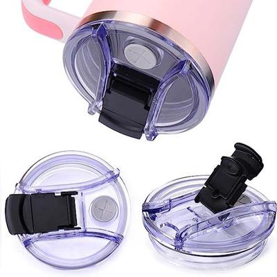 40/30 Oz Sızdırmaz Şişe Kapağı Sıçramaya Dökülmeye Dayanıklı Düz Plastik Kapaklar Ozark Trail Rtic Yeti Tumbler Bardak İçin Çok Renkli Şişe