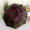 1pc Mandala Artwork Umbrella - Portable Home Essential, Durable Iron Frame with Rod Structure, Fashion Lovers Yy250910090