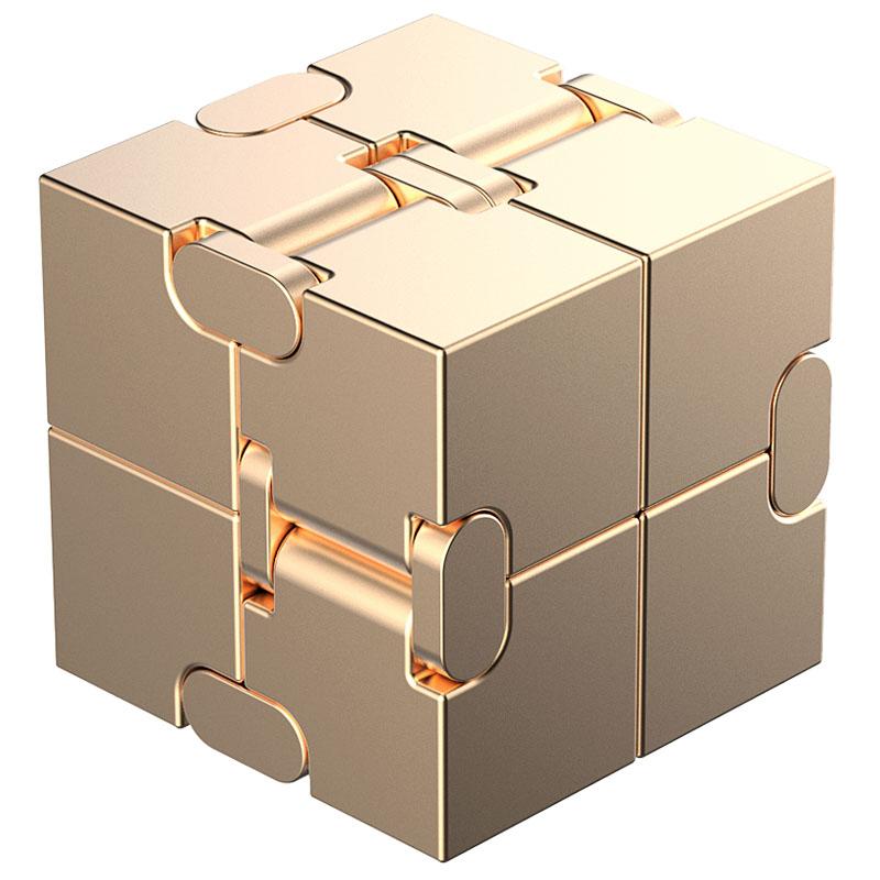 Metal Magic Cube Stress Relief Toy Cube Portable Educational Toys Decompresses Relax Toys for Children Adults Birthday Gift