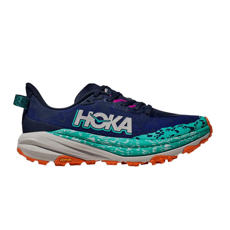 

Женские кроссовки HOKA Speedgoat 6 Varsity Navy Meteor, синие 1147811-VYM 40