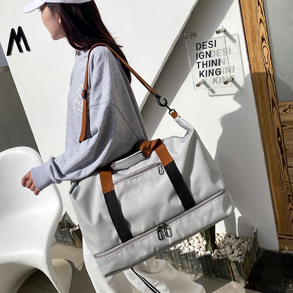 Color Matching Wet Dry Separation Sports Bag Multipurpose Waterproof Crossbodys Bag for Camp Business Trip