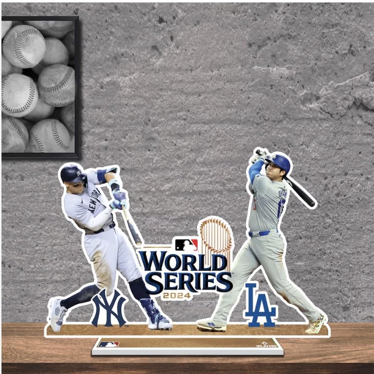 Shohei Ohtani and Aaron Judge 2024 World Series Player Stands, Official MLB Merchandise [Parallel Import]