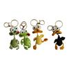 Crochet Animal Keychain Charm, Handmade Yarn Bag Charm with Metal Ring and Clasp for Keys, Backpacks, and Gifts