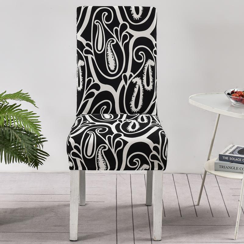 New Floral Decoration Stretch Covers Chair Cover For Dining Room Office Banquet Chair Protector Elastic Material Armchair Cover