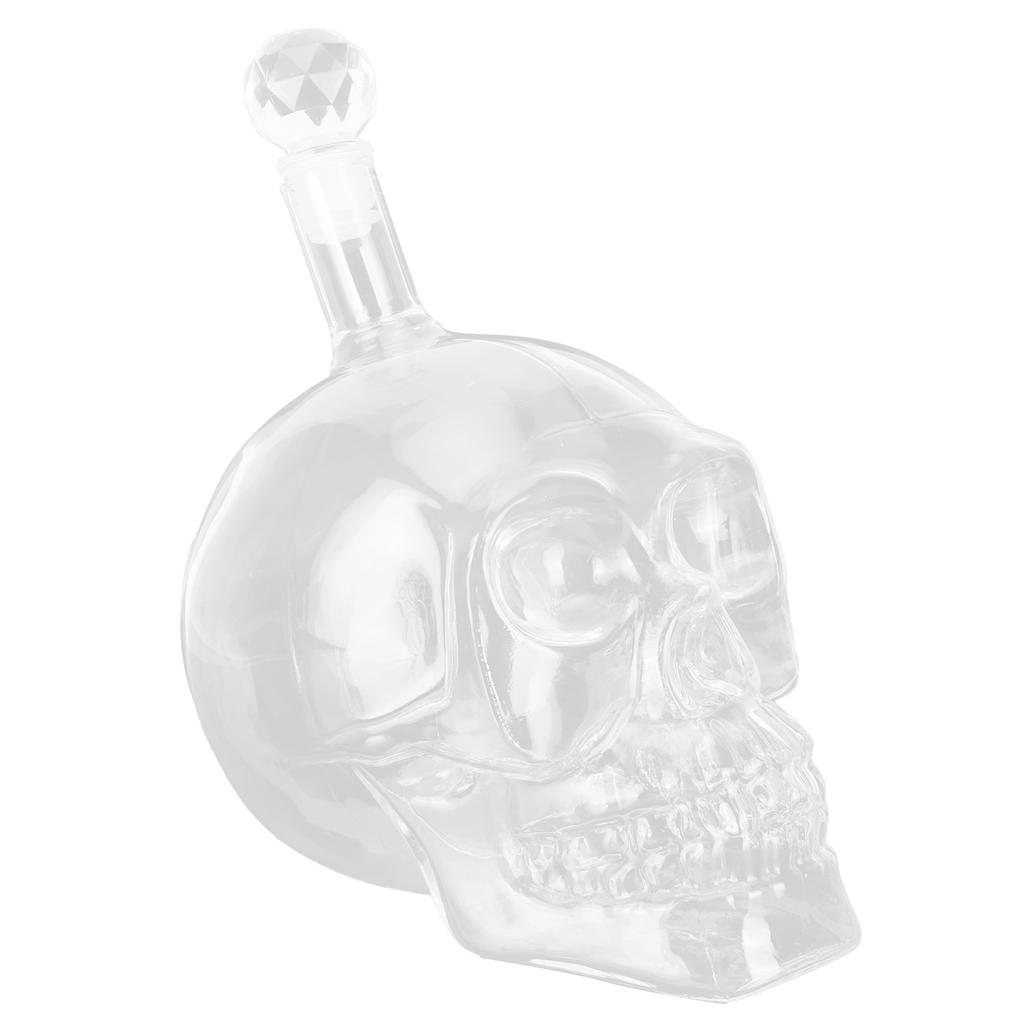 550ml Innovative Skull Shape Wine Bottle High Borosilicate Glass Red Wine Bottle for KTV Bar