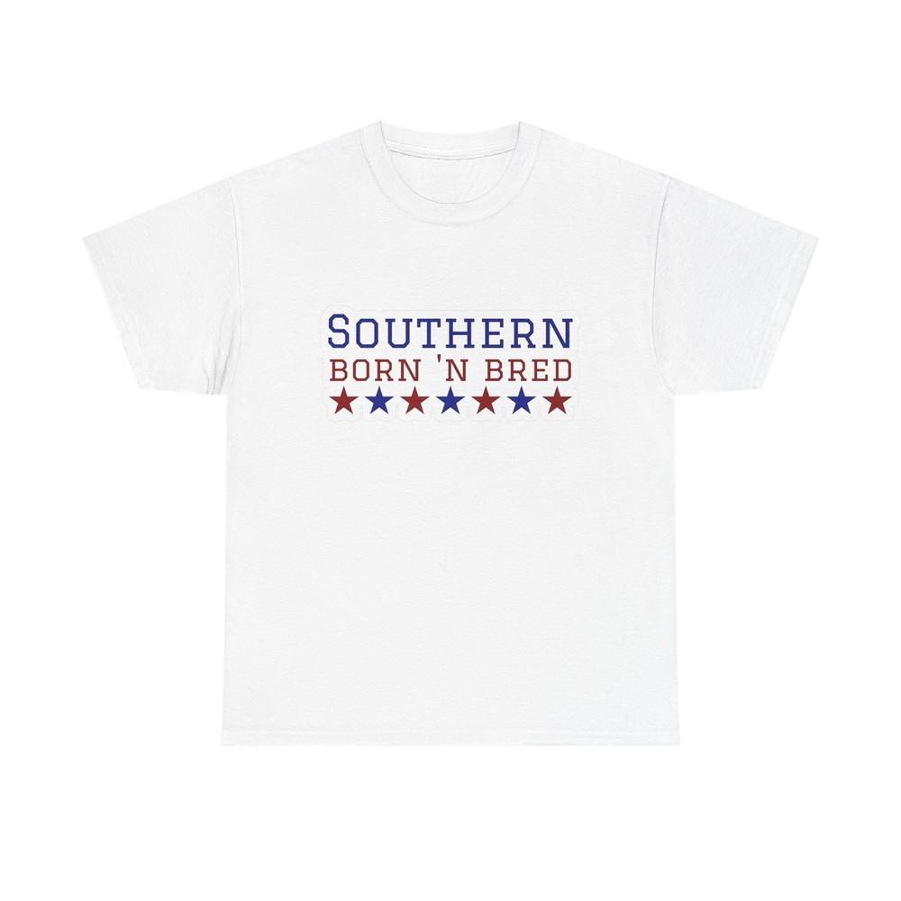 

Southern Born And Bred Graphic T Shirt Unisex Heavy Cotton Tee Gift Unisex T-Shirt XXXXL