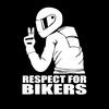 Creative Laser Body Sticker Respect for Bikers Car Sticker Personalized Reflective Decorative Sticker Ornaments Accessories