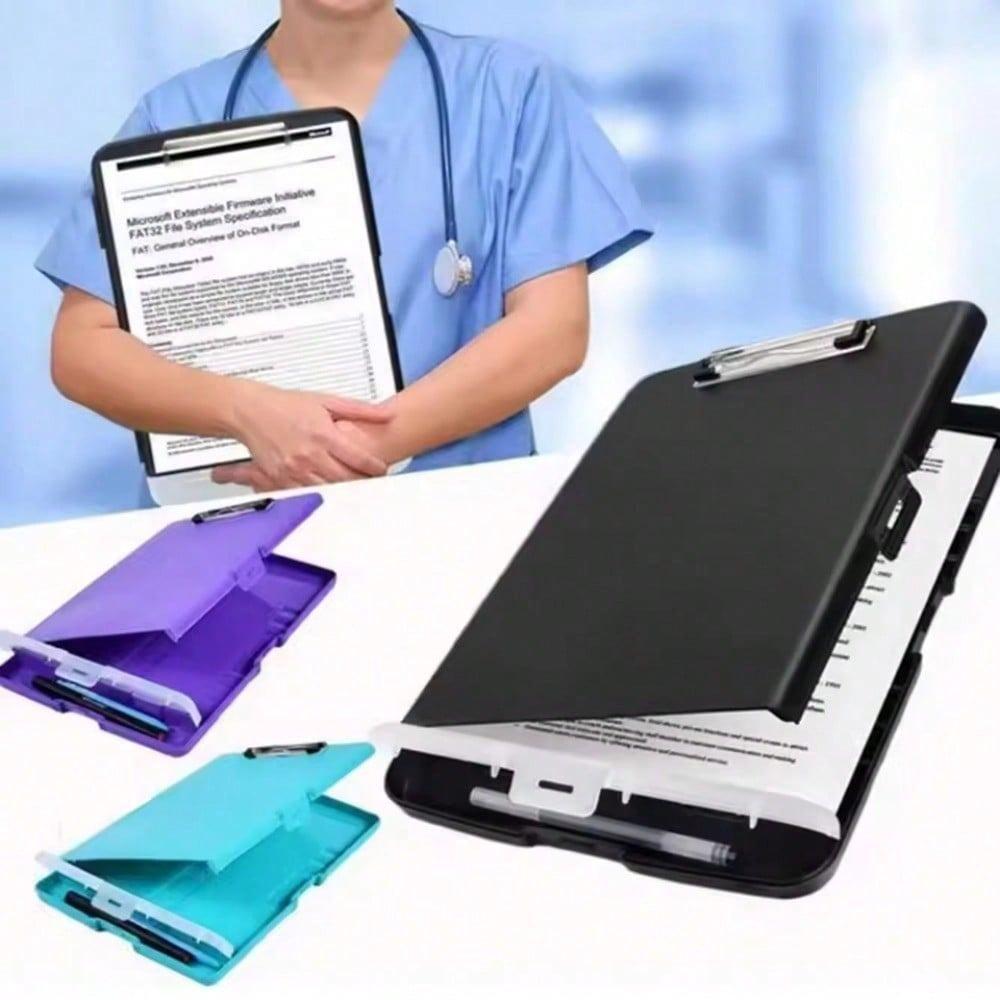 Foldable Clipboard Organizer Universal File Storage Case for Writing Document Folders