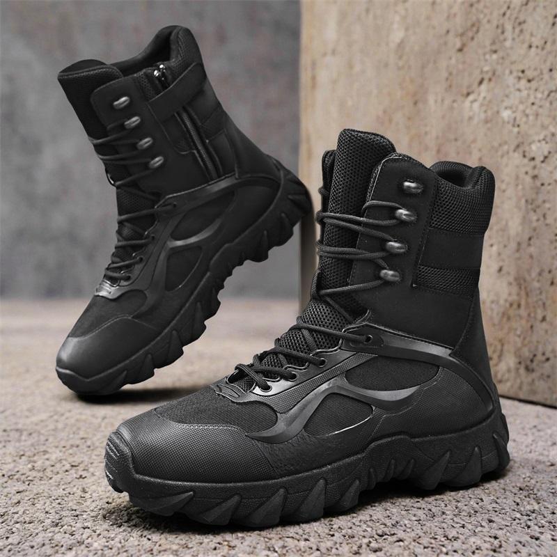 High Quality Warm Men Boots High Top Non Slip Hiking Boots Outdoor Lightweight Hunting Trekking Camping Work Boot Ankle Boots