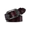 Alloy Pin Buckle Carved Waist Belt Harajuku Punk Waistband Fashion PU Leather Belt  For Women