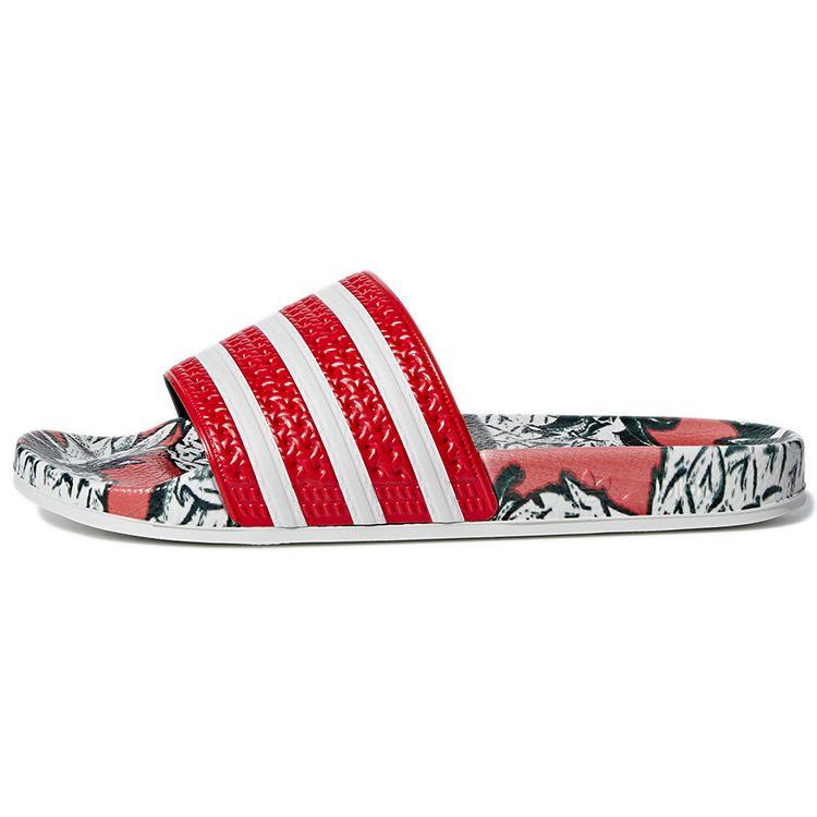 

Adidas Adilette Slides Scarlet Женские сандалии Red Off-White D96683 38