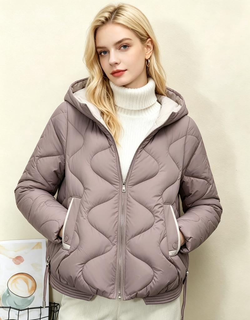 Winter new cotton-padded clothes fashion warm hooded versatile casual foreign style cotton-padded jacket women's coat
