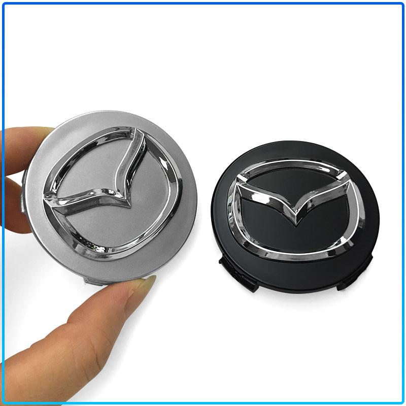 For Mazda 6 3 CX5 5 2 323 CX7 Demio Atenza Axela MX30 CX30 CX3 CX9 RX8 RX7 56mm Car Emblem Tire Wheel Hub Cap Rim Covers Auto Decorate Accessories