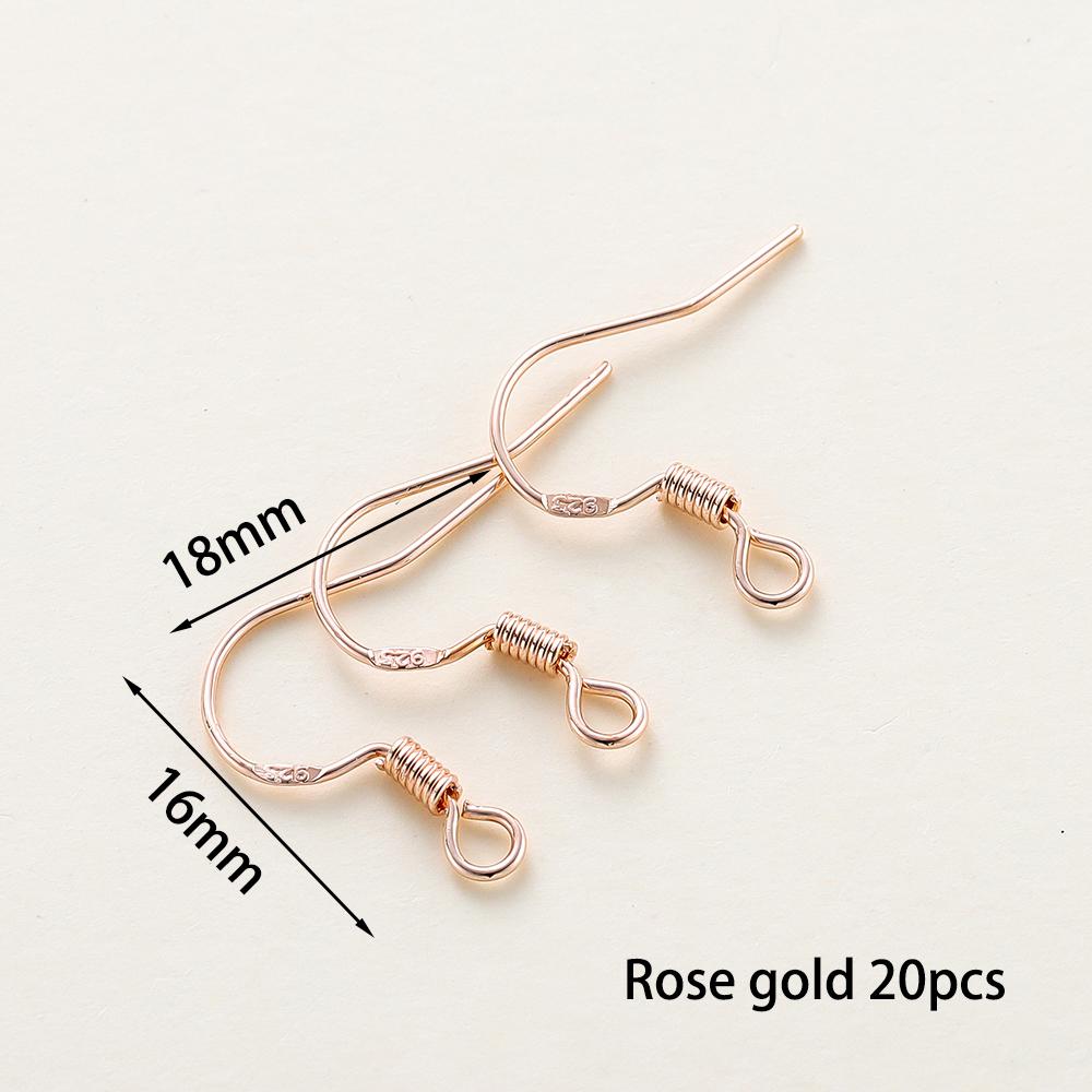 20 Stück/Los 6 Stile 14K 18K Vergoldete Ohrhaken mit Ohrbügel Ohrhaken Ohrringverschlüsse Zubehör für DIY Schmuckherstellung