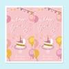 10-50Pcs Happy Birthday Stickers Packaging Sealing Label Diy Gift Decoration Self-Adhestive Handmade Stationery Sticker