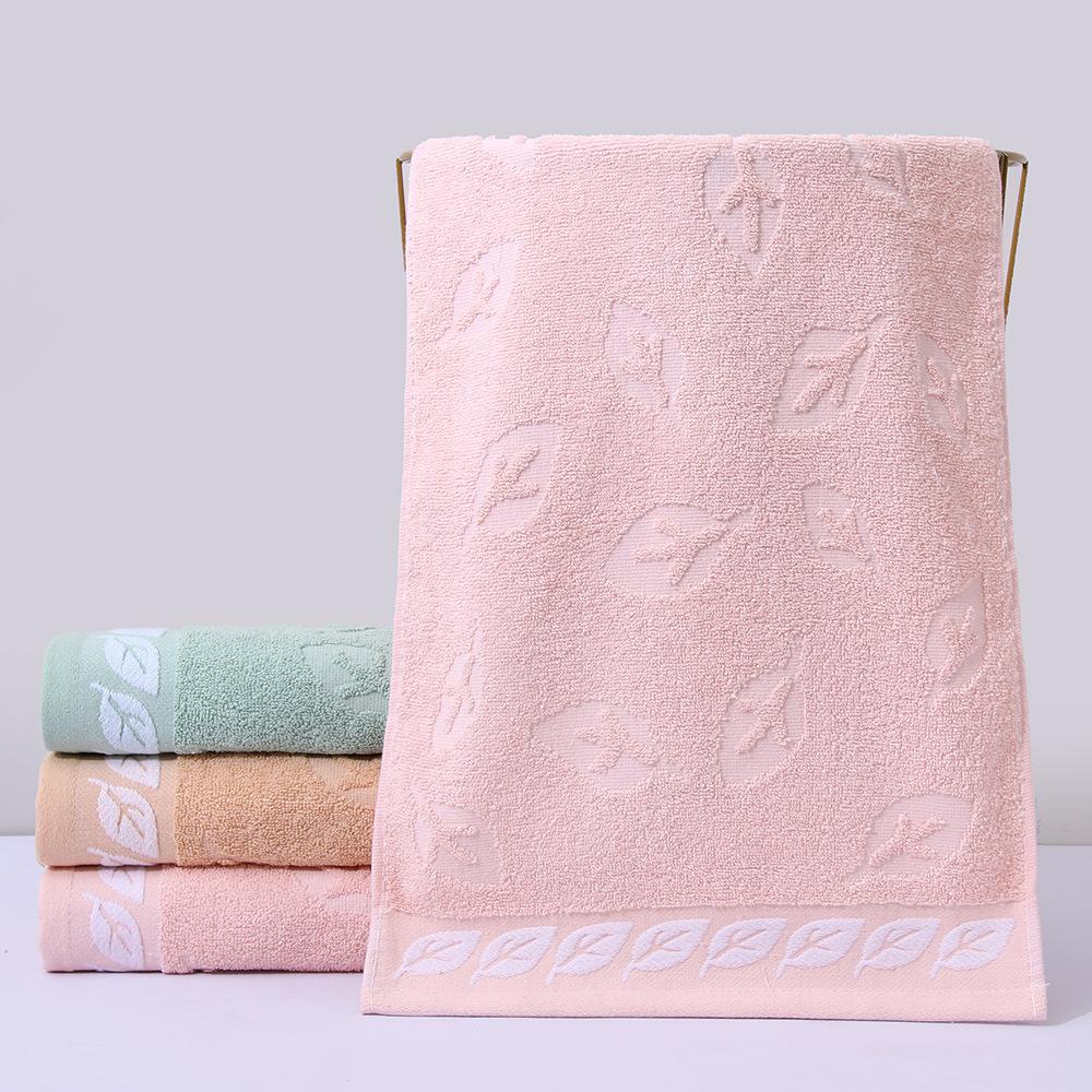 1 PC Cotton Towel Soft Absorbent Thickened Household Polyester Cotton Face Towel Cotton Towel Comfortable Textile Towels for The Home