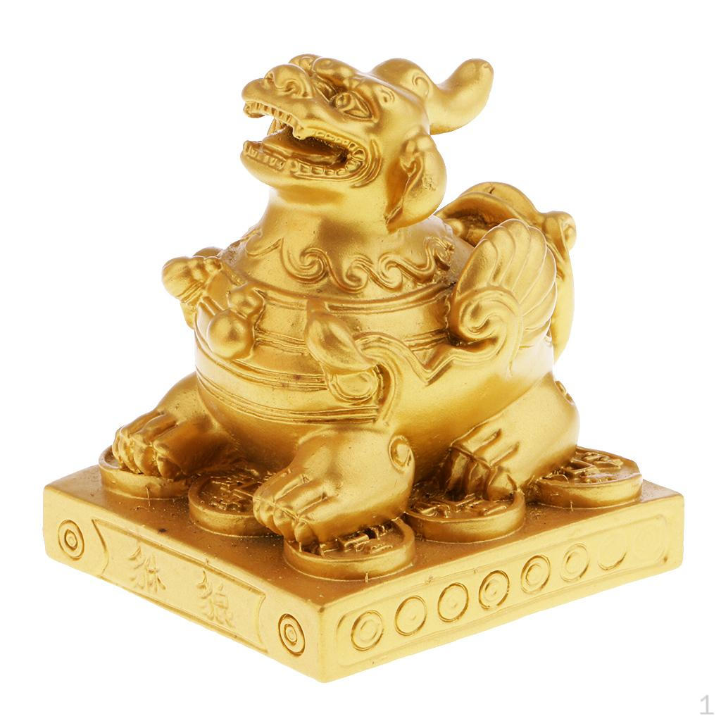Китайская статуэтка по фэн-шуй для богатства и украшения золотой