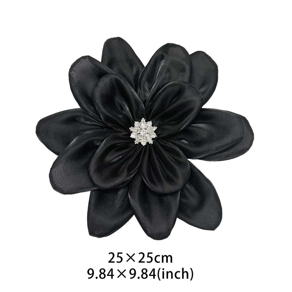 Handmade Diy Three-Dimensional Flower Accessories Chiffon Fabric Multi-Layer Three-Dimensional Large Flower Clothes Decoration Corsage Hot-Selling