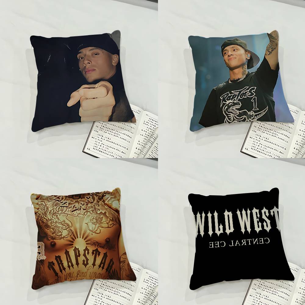 Central Cee Uk Rapper Case Plush Fabric Soft Pillowcase Double Sided Print Cushion Cover Household Gifts