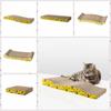 Interactive Pet Cat Scratching Board Wear Resistant Cat Corrugated Cardboard Pad  Relieve Boredom