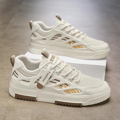 Nieuwe zomer ademende mesh casual board schoenen verhogende zachte zool sports kleine witte trend schoenen