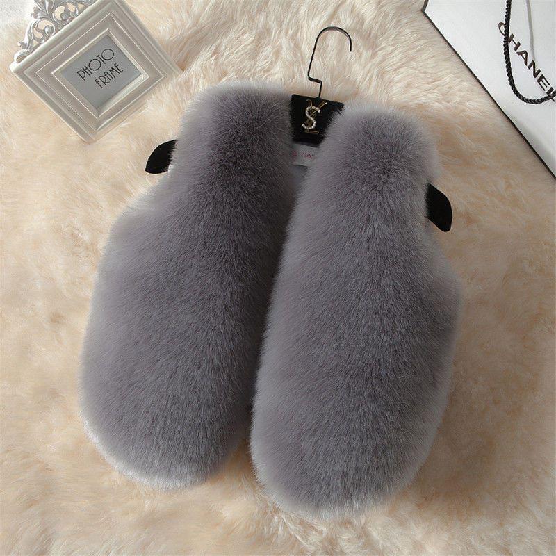 2024 Herbst/Winter Kinder Kunstfuchsfell Umhangweste, Unisex Modell 02