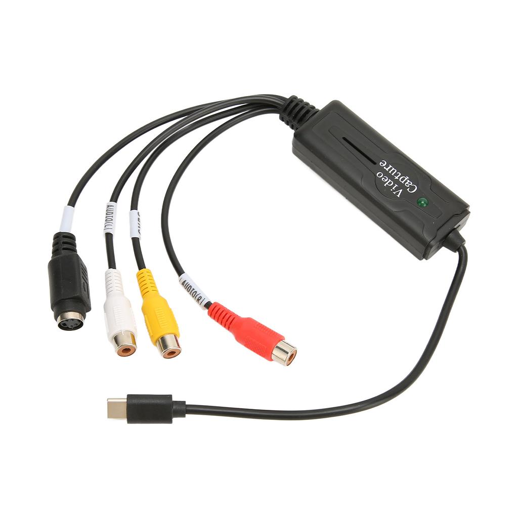 Type C Video Capture Card 1 Channel Video Capture Card Converter for Cell Phone Computer Set Top Box Monitor AV