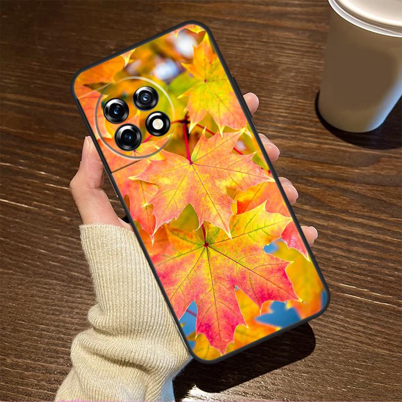Colorful Leaves For OnePlus 15 13 12 11 15R 13R 12R 8T 10T 13T Case For OnePlus Nord 5 CE 2 3 4 Lite N20 N30