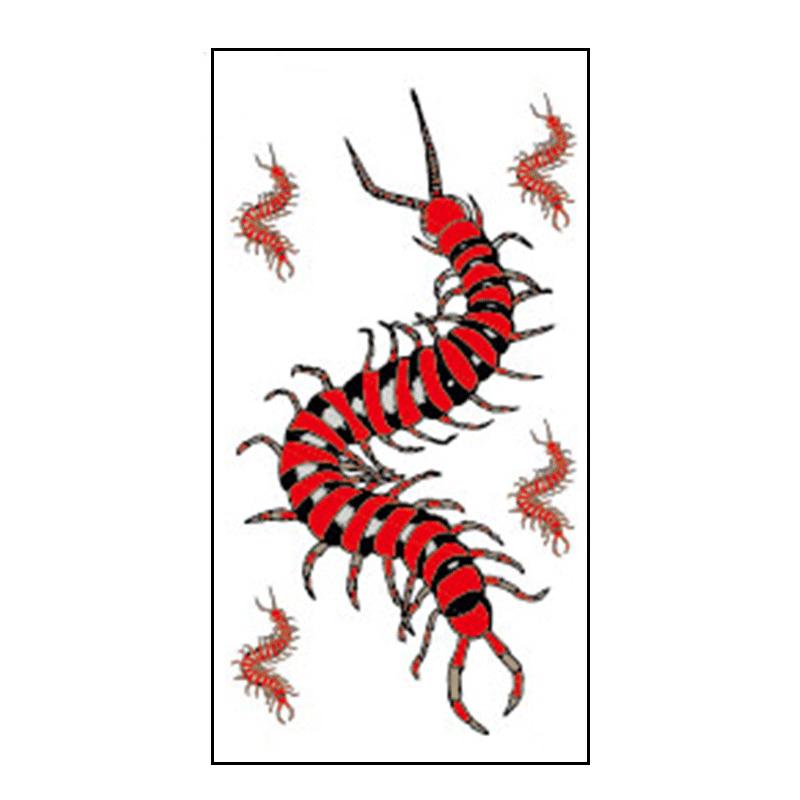 Buy Temporary Tattoos Body Art 3D Sketch Scratch Insect Halloween ...