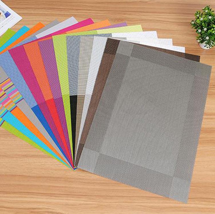 Teslin Placemat, European-style Western Placemat, Hotel PVC Placemat, Non-slip and Heat-insulating Coaster, Easy-to-wash and Quick-drying Table Mat