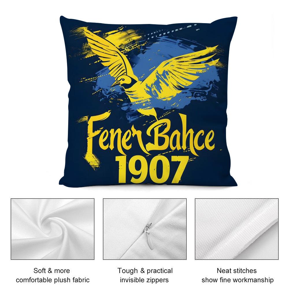 S-Strongest-F-FenerbahceS Pillow Case Short Plush Sofa Decorative Gift Home Double-sided Printing Cushion