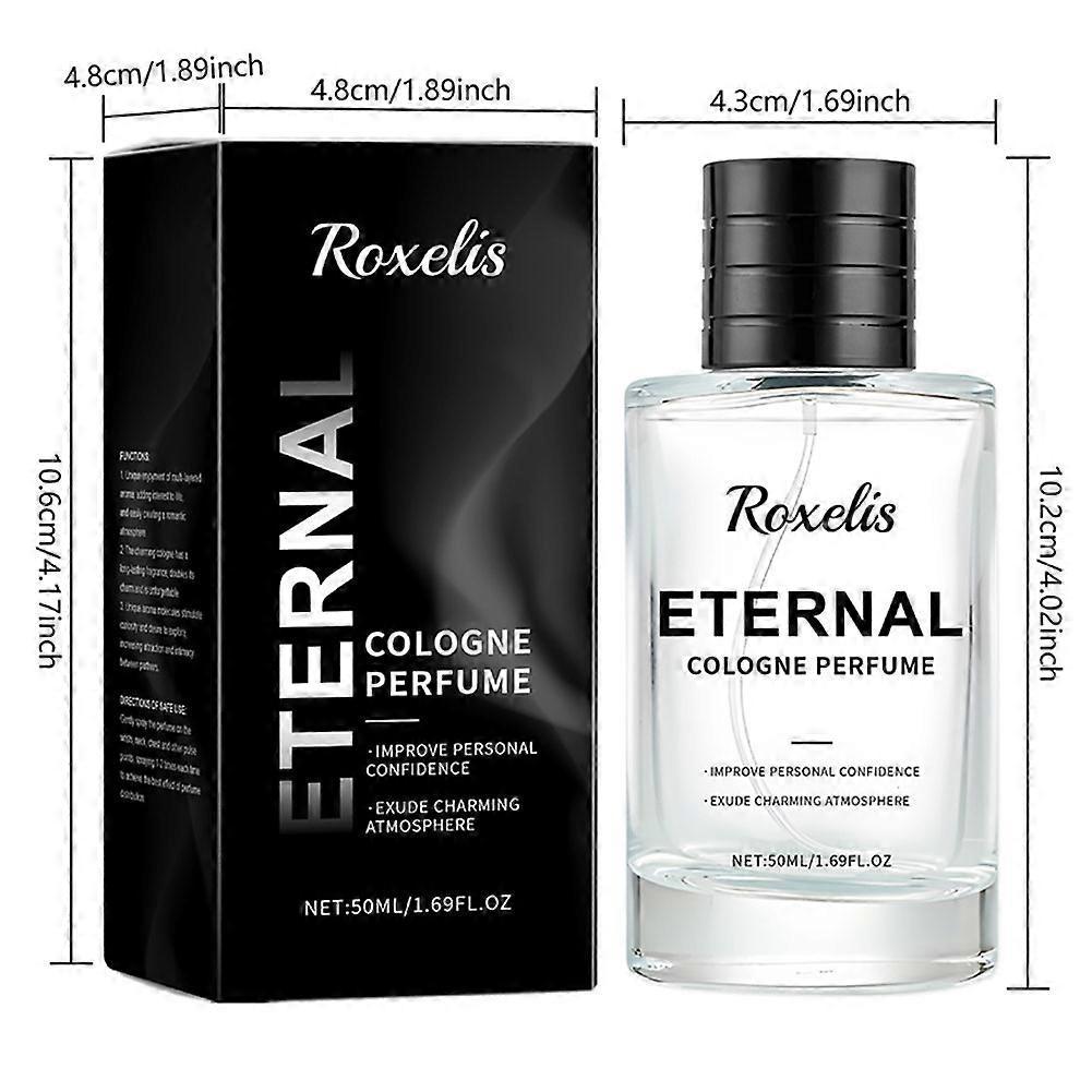 Parfum Eternal Cologne pentru bărbați, Parfum de lungă durată cu citrice proaspete de lămâie, 50ml Apă de toaletă Cadou pentru bărbați