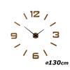 Wooden oak wall clock EKO 130cm