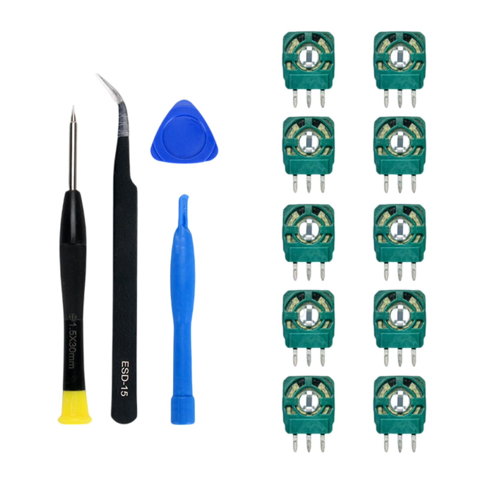 

Потенциометр для контроллера PS5, сменный подстроечный резистор с отверткой, пинцетом, монтировкой, модулем джойстика, датчиком A