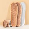 1/5/10Pair Cotton Shoes Winter Warmth Insoles Latex Lambswool Insole Soft Shoe Sole Thick Plush Comfortable Shoe Pads