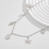 Holiday style starfish shell fringed waist chain female, simple imitation pearl fishtail turtle BodyChain