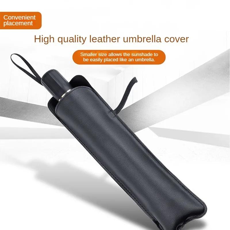 Retractable Car Sunshade Umbrella - Heat Insulation & UV Protection for Front Windshield, Interior  Protection  Accessory