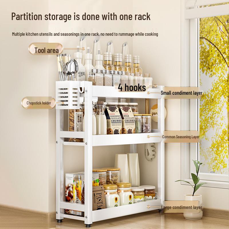 Kitchen Countertop Spice and Sauce Storage Rack