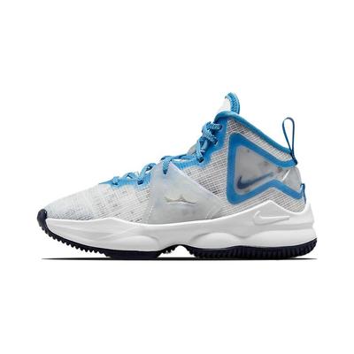 Space Jam X LeBron 19 PS Sweatsuit Kids Sneakers White Blue-Void Dutch-Blue DD0421-100